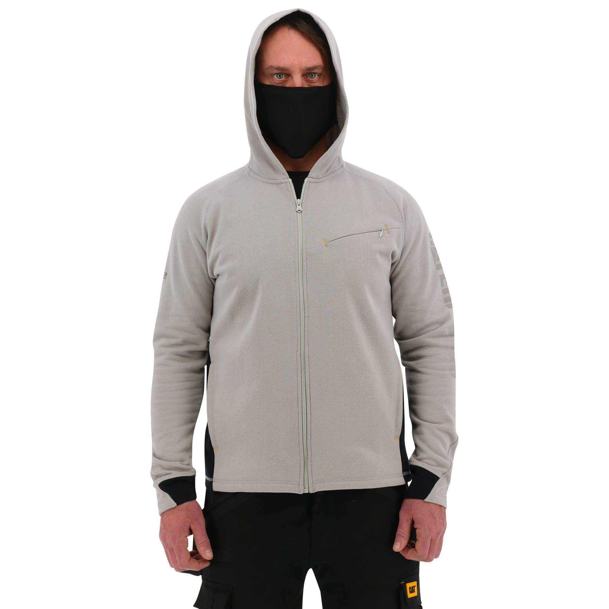 Caterpillar Clothing Online - Caterpillar Viral Off Hooded Mens Hoodies Grey (592461-KPJ)
